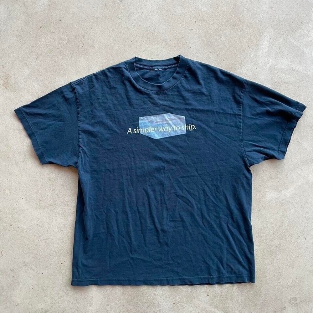 1990s faded usps postal shipping shirt